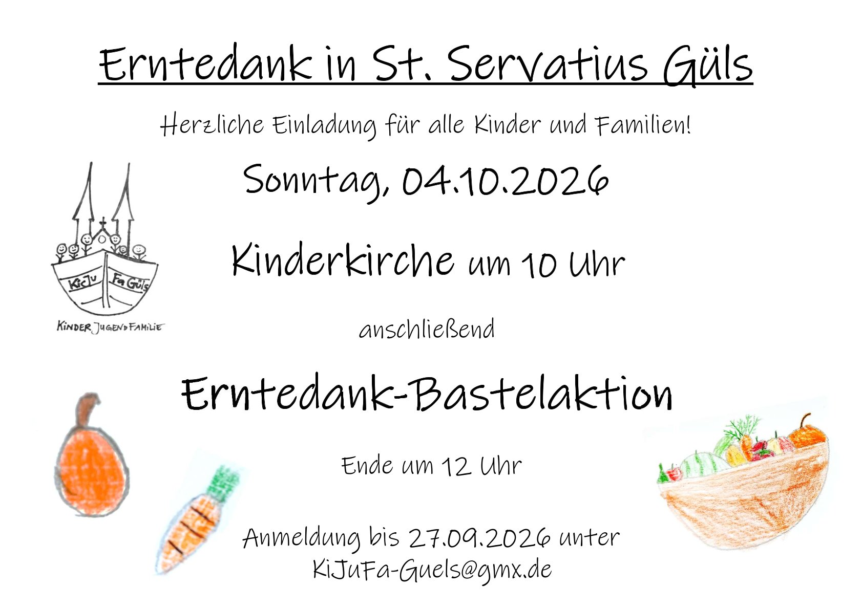 Plakat zur Bastelaktion